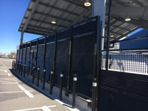 Opus100 panels used for screening with Opus20 infill