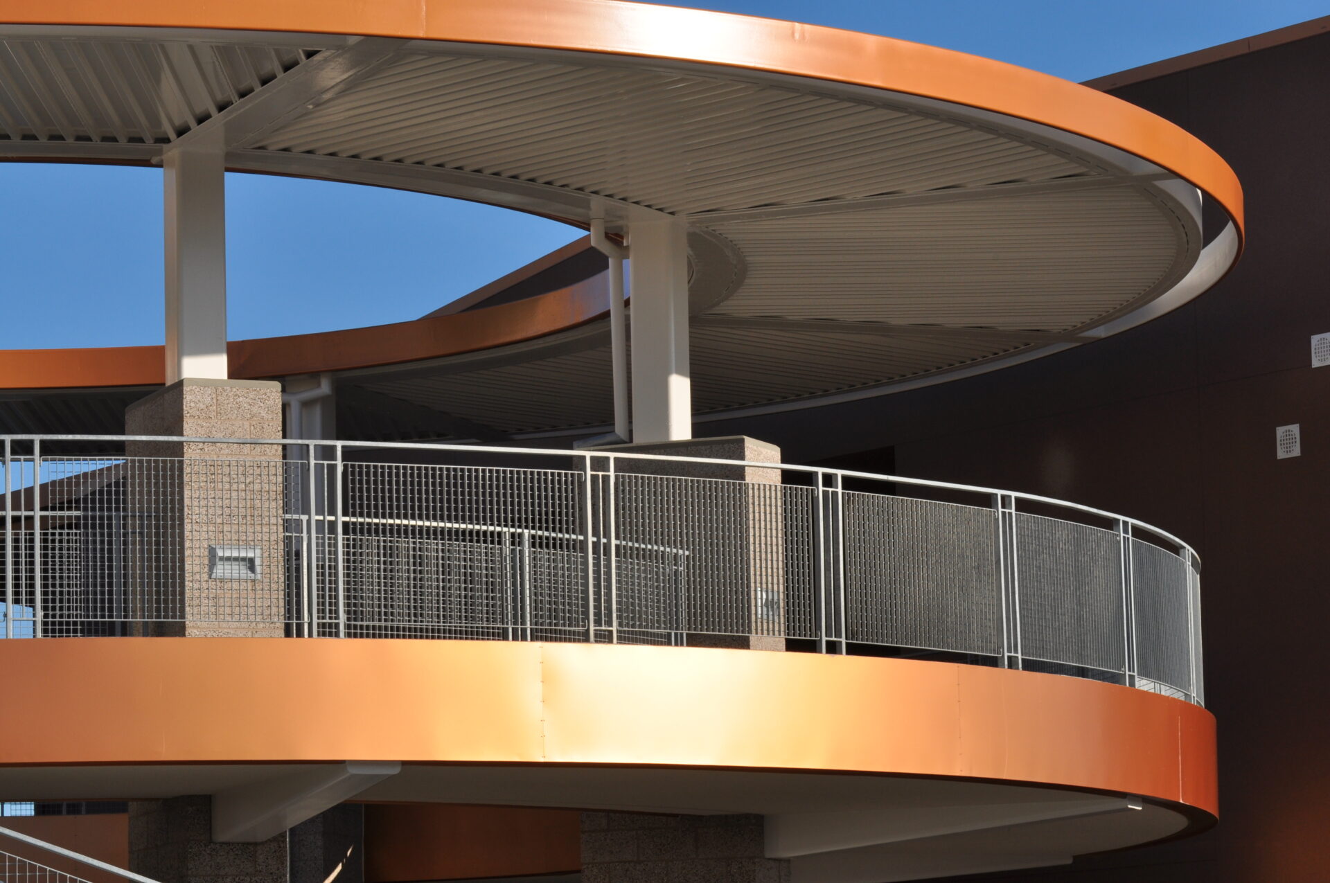 Opus40 railing infill at academic institution