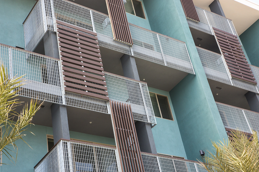 Opus50 infill used for balconies and architectural accents