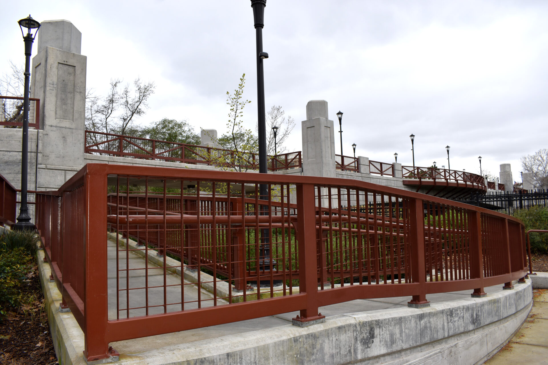 Opus60 railing infill for pedestrian walkway and bridges